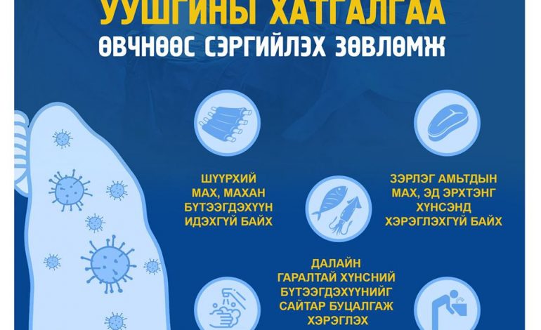 УУШГИНЫ ХАТГАЛГАА ӨВЧНӨӨС СЭРГИЙЛЭХ ЗӨВЛӨМЖ